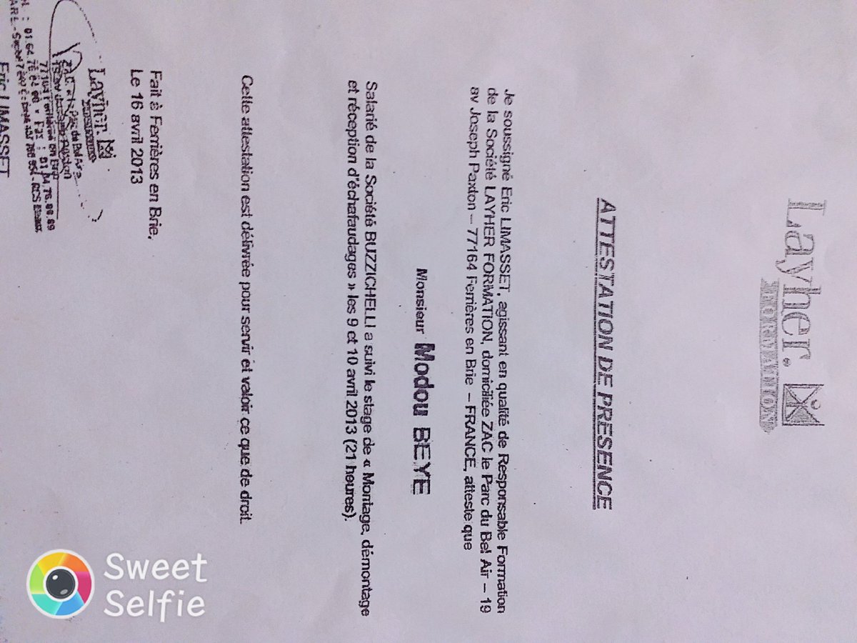 Modoubye2's tweet image. Ce sont mes CV pour échafaudage