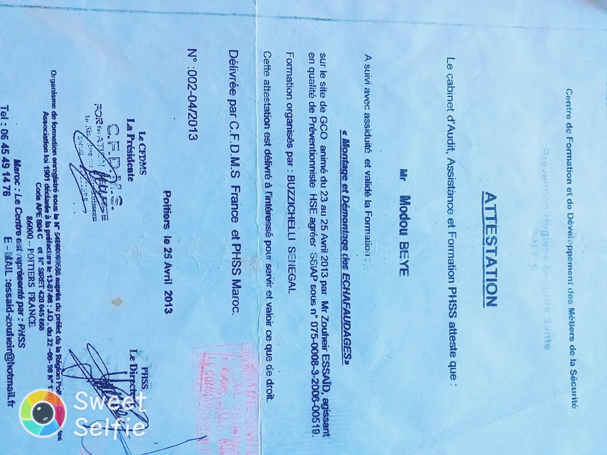 Modoubye2's tweet image. Ce sont mes CV pour échafaudage