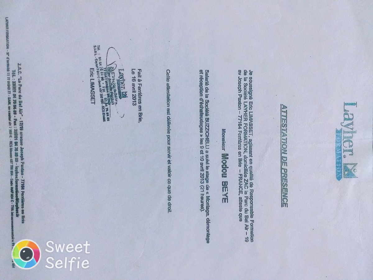 Modoubye2's tweet image. Ce sont mes CV pour échafaudage