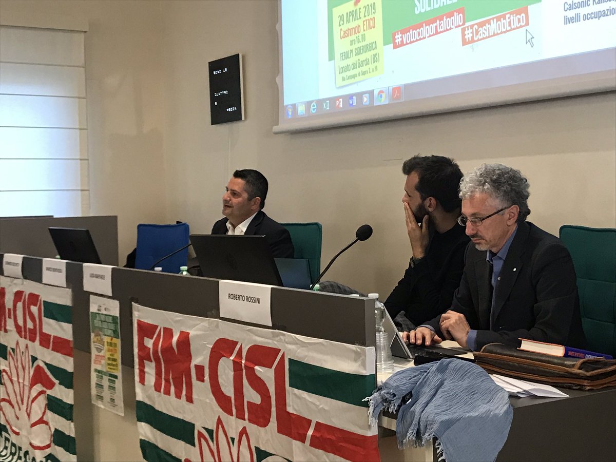 FIMCislStampa's tweet image. #Bentivogli se vogliamo imprime al Paese un narrazione diversa quella che io chiamo “l’Italia prescindere” dobbiamo valorizzare le buone pratiche per questo oggi siamo in #Feralpi  #NuovoPrimoMaggio  #CashMobEtico