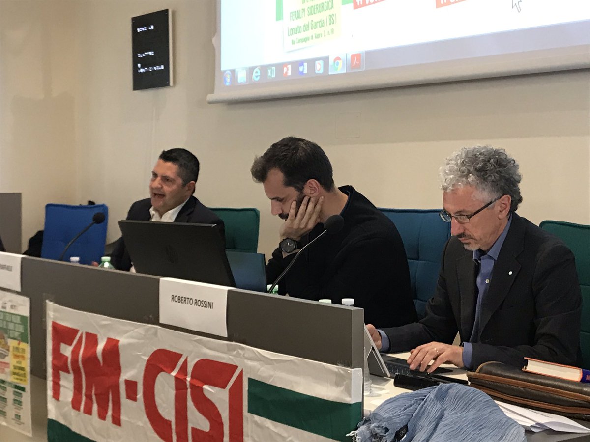 #Bentivogli parlare di buone prassi nella siderurgia è una cosa molto importante, serve ad accendere i riflettori su un’azienda importante come #Feralpi e spiegare che è possibile produrre acciaio in maniera sostenibile e sicuro per ambiente e lavoratori