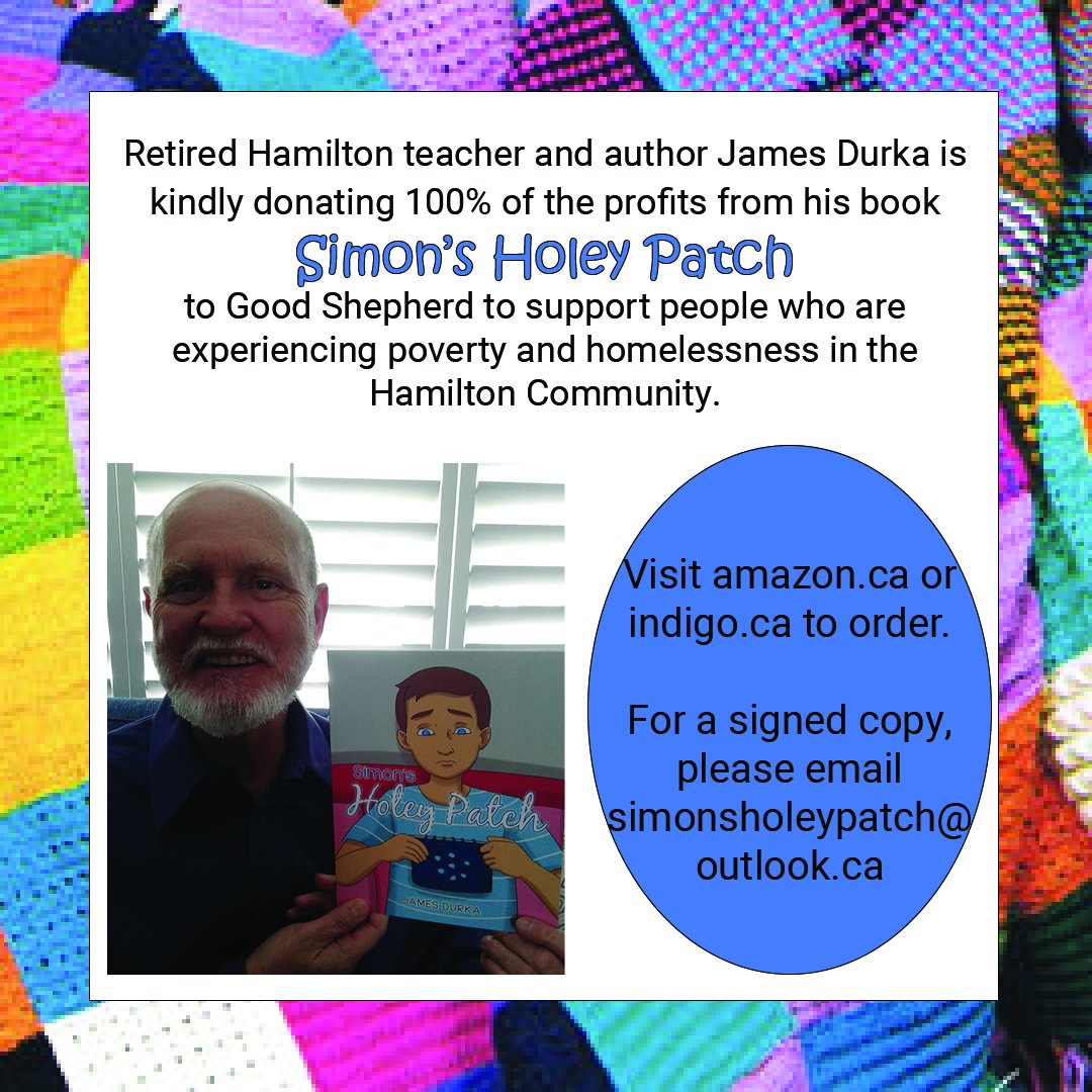 GoodShepherdHam's tweet photo. Only two days left to get your copy of #SimonsHolyPatch and the proceeds will be donated to @GoodShepherd ! https://t.co/iUlJjmL1aF