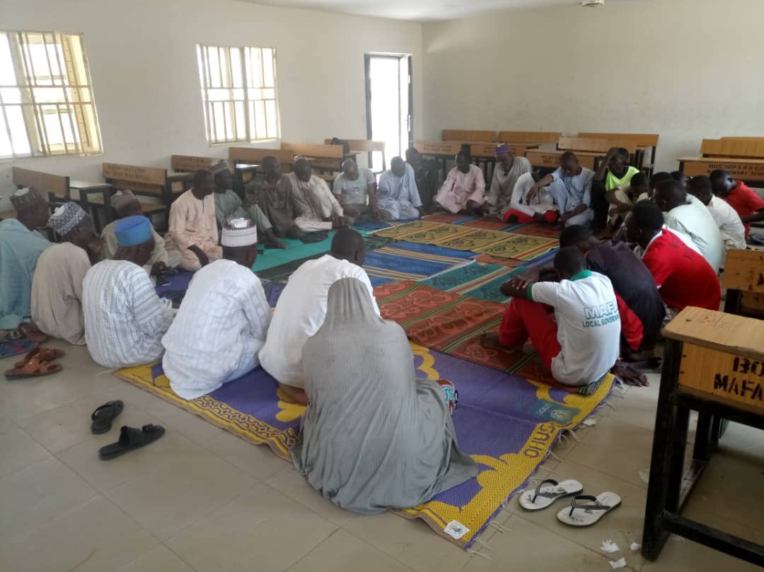 Transformative Dialogue session with  beneficiaries:  children, their parents &amp; community leaders in Mafa LGA, Maiduguri. The participants discussed the challenges faced by children during their participation in Civilian joint task force (CJTF). <a href="/sfcgnigeria/">SFCG Nigeria</a> is bridging the gap