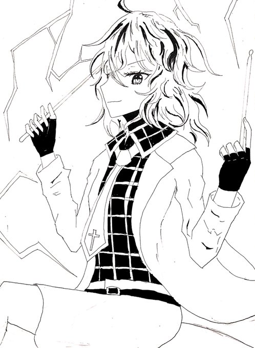 雷鼓さん!
#深夜の真剣お絵描き60分一本勝負 