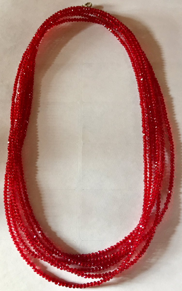 Ruby Glass Mega Long Flapper Necklace BNWT!
#flappernecklace #rubyglassbeads 
ebay.co.uk/itm/2541967834…