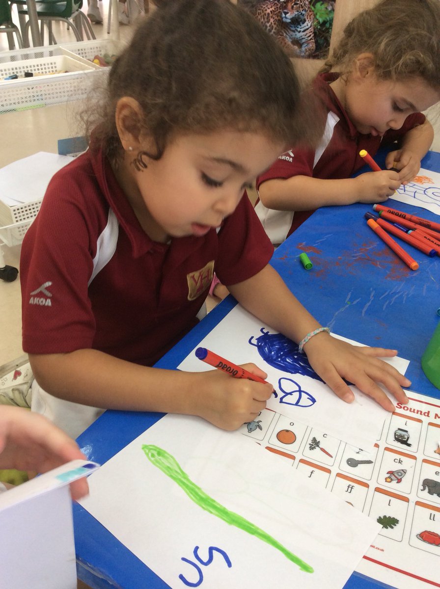 VHPS_FS1's tweet photo. Some amazing drawing and labeling today in FS1 Green today. The children independently drew jungle animals and used a sound mat to help them label their drawings. #EYFS #writinginearlyyears #itsthelittlethings #vhps https://t.co/L32fzl93qE