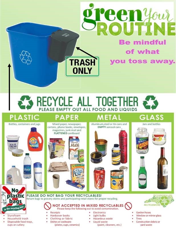 CFPUA's tweet image. As part of our #GreenRoutine, CFPUA has increased recycling efforts in recent years. From 2013 - 2017, we recycled 31,446 lbs of materials. If you don&apos;t already, make recycling part of your routine too!