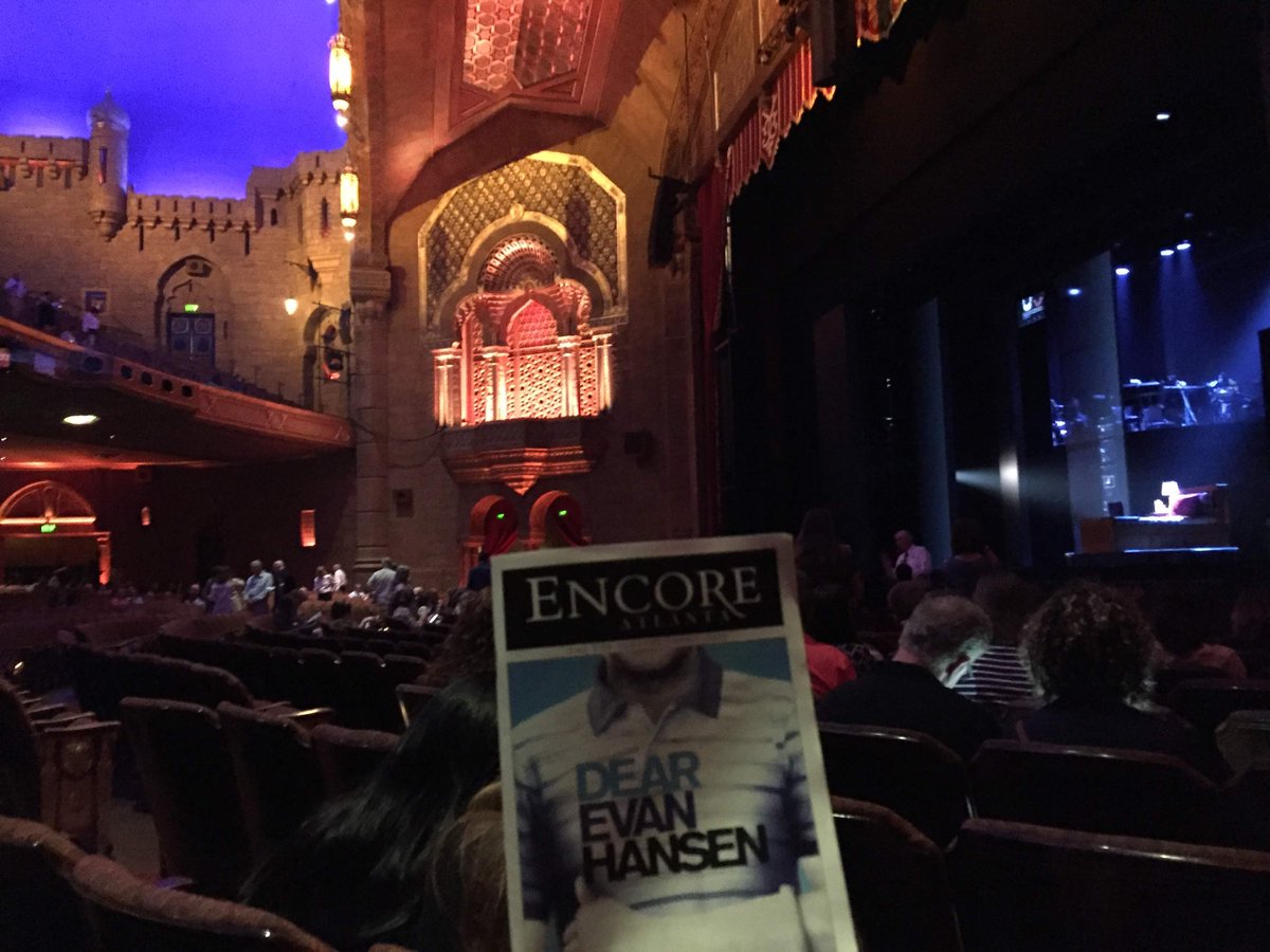 Loved seeing <a href="/DearEvanHansen/">Dear Evan Hansen</a> #DEHTour at the <a href="/TheFoxTheatre/">The Fox Theatre</a>   The whole cast was amazing.