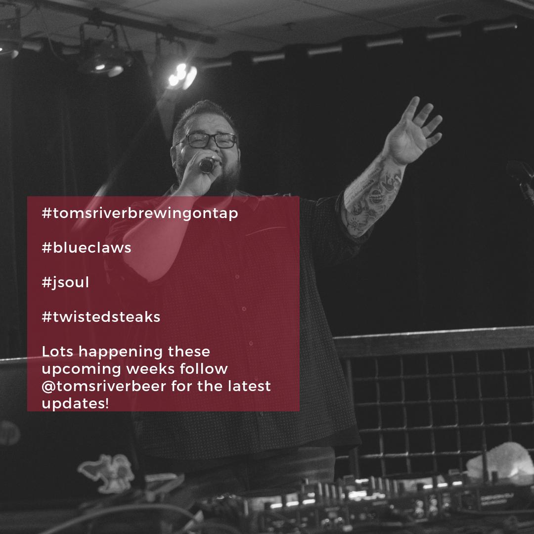 Updates! Updates! Updates! Read all about it, @tomsriverbeer 
#tomsriverbrewingontap #blueclaws #jsoul #twistedsteaks #tomsriverbeer #livemusic
