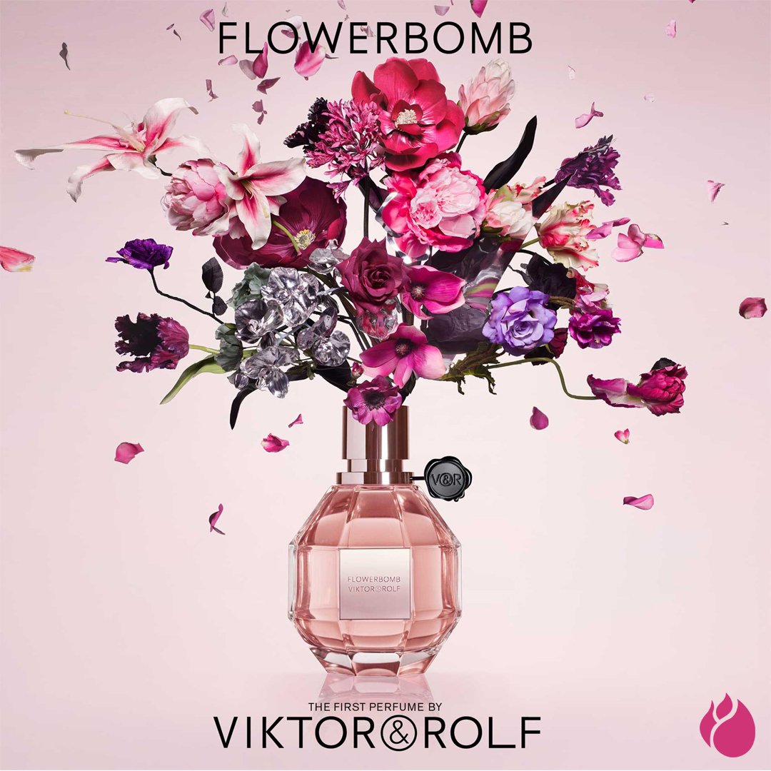 aromasrecuerdos's tweet photo. Flowerbomb, una explosión de sensaciones florales. Un perfume floral y cítrico por los aromas de sus notas de corazón: la flor de naranjo africano, las grosellas negras junto a su nota de fondo: el sándalo. Sublime, delicioso y adictivo. Solo en #AromasyRecuerdos. #ViktorAndRolf https://t.co/ExAjTwxvpZ
