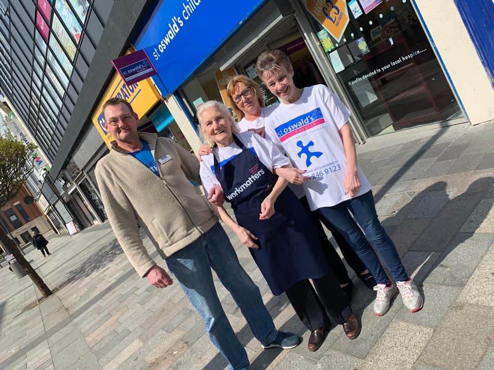 Wellburncare's tweet image. Today we had another #workmatters placement, with Ellen from our Glenholme House Home helping out at @stoswaldsuk shop in Sunderland. Ellen had a fantastic time being back in a working environment &amp;amp; even treat herself to a lovely new coat! The smile on her face says it all!