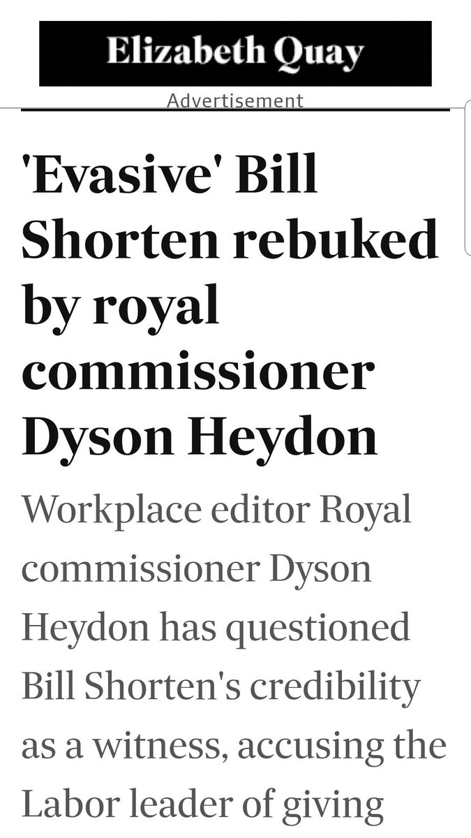 firerywayne's tweet photo. @kimbakit Here is the headline I was reminded of when watching the #LeaderDebate tonight. It seemed like Bill Shorten was evading answering questions #auspol #LeadersDebate https://t.co/Px9zL8P8NI