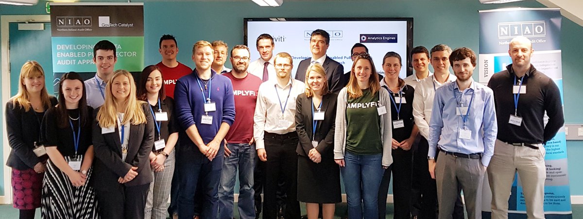 NIAuditOffice's tweet image. We are very excited to have officially launched phase one of our data analytics project with the five successful companies from our #GovTech Catalyst challenge

Looking forward to taking this work forward and developing a data enabled approach to public sector audit.