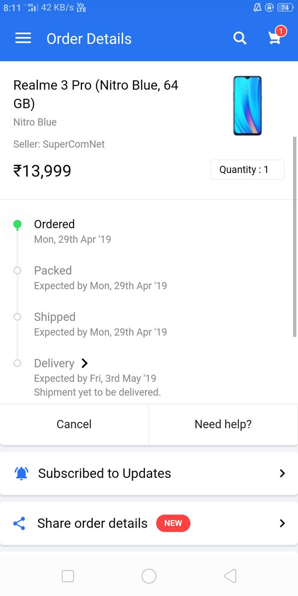 Nataraj29862112's tweet photo. @realmemobiles @Flipkart Got My #SpeedAwaken Thanks Realme For Such A #RealSale I Ever Seen!!! One Day = 3 Sales;!;. Just Wow... No Words🙏🙏🙏 https://t.co/rzKW6hgDPf