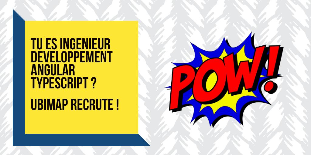 💥 UbiMap recrute ! 💥

💻 Tu as un profil d'ingénieur en #developpement #Angular #Typescript ?

Envie de rejoindre une entreprise innovante et de participer à l'essor d'une #startup en pleine croissance ?

Postule ici 👉 bit.ly/2DDBmQu

#i4emploi #recrutement #CDI #job