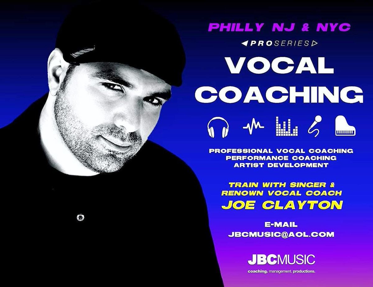 JBCMUSIC's tweet photo. HEY #PHILLY, #NJ & #NYC! 🌎 I WANT TO WORK WITH YOU! ➡ E-mail jbcmusic@aol.com and let's get #SINGING! 🎤 Limited space. By audition only. #VocalCoaching #JBCMUSIC #Philadelphia #VocalCoach #SingingCoach #NewYorkCity #NewJersey #VocalLessons #VoiceInstructor #SingingLessons https://t.co/GJTAJg4Pxp