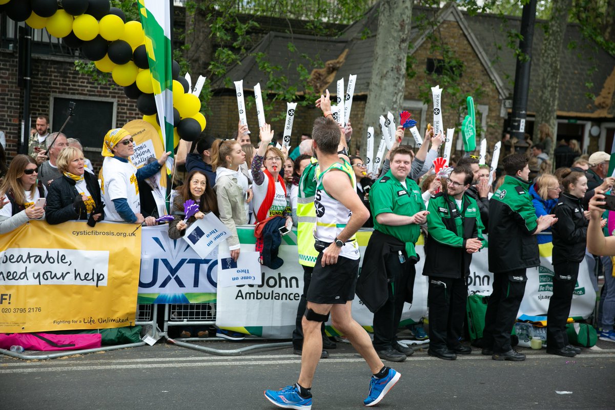 stjohnambulance's tweet photo. A few more highlights from yesterday's epic @LondonMarathon race with #TeamSJA. Our runners have raised an incredible £235,000 and counting - every penny going to our life saving work in local communities. #LondonMarathon https://t.co/cSSa6tDfLI