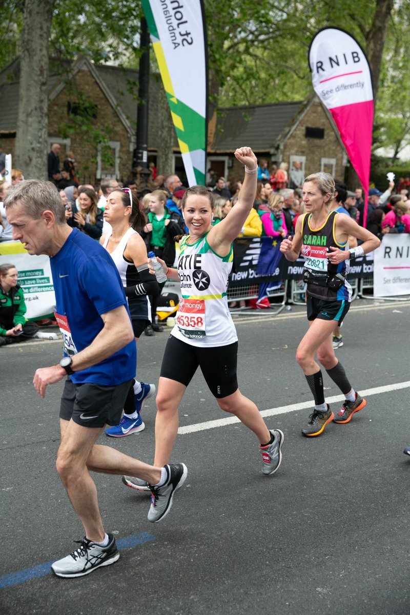 stjohnambulance's tweet photo. A few more highlights from yesterday's epic @LondonMarathon race with #TeamSJA. Our runners have raised an incredible £235,000 and counting - every penny going to our life saving work in local communities. #LondonMarathon https://t.co/cSSa6tDfLI