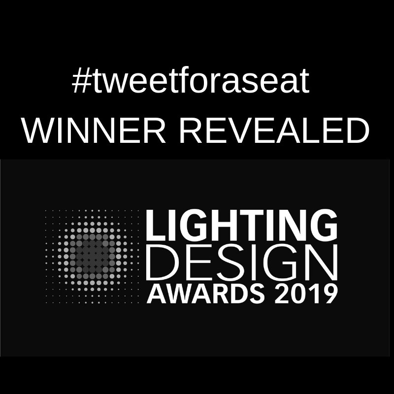 LDAwards's tweet photo. Excited to announce last weeks winner for our #tweetforaseat competition supported by @iGuzziniUK and raising money to kick homelessness is Simon Fisher! Congratulations @fmarksimon and see you on the 16 May #LightandDark #LDAwards https://t.co/jB8Mr1Xial