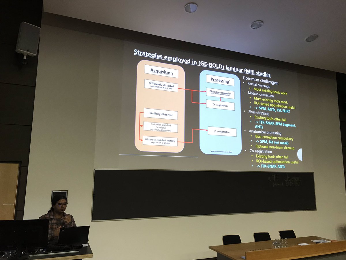 EstherEKuehn's tweet photo. Sri Kashyap introduces strategies to analyze functional layer data with lots of dos and donts #BrainInDepth2019 https://t.co/24gwgFSfk2