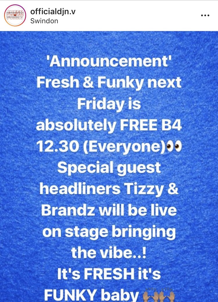 Unsigned_A_LDN's tweet photo. Catch Me performing @treeswindon 
Fresh &amp; Funky Bank holiday Special Friday May 3rd along with @Tizzymusic_ @Brandzo_1 and more 
Free entry before 12:30 https://t.co/Pb8MV9C3ol