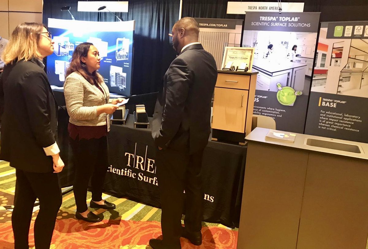 <a href="/TrespaTweets/">Trespa International</a>; #LabDesignConference; Trespa's Scientific Team US presents the Trespa® TopLab® portfolio during the 2019 #LabDesignConference, which will be held at Hyatt Regency Orlando, FL, from April 29th until May 1st.