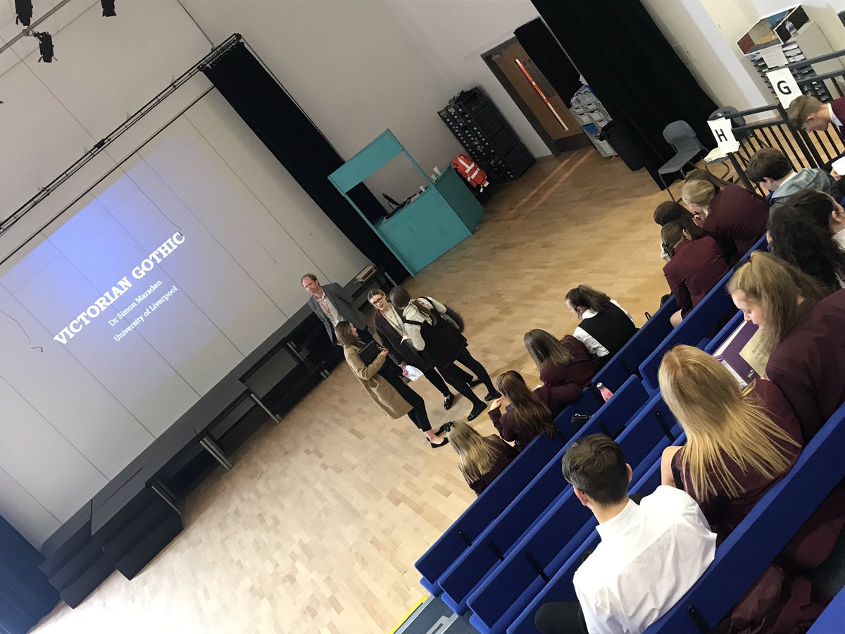 On Friday our Year11s were lucky enough to have a lecture from Dr Simon Marsden from the University of Liverpool. Dr Marsden’s lecture was on contextual links in ‘A Christmas Carol’ and ‘Jekyll and Hyde’. What a great experience and so informative!
