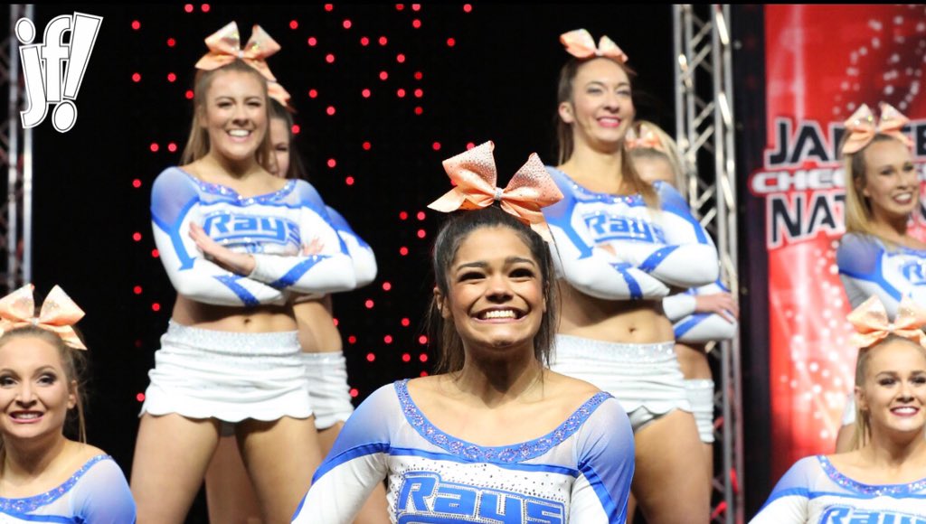 JAMfestEvents's tweet photo. A pretty sweet ending to an even sweeter journey if you ask us! We have loved watching you this season, and the way you represented JAMfest here in Orlando was just Peachy! 😉🍑 Congratulations, @Peach_Rays on being #CheerWorlds2019 Bronze Medalists! 🌏🙌🏻 #TeamVarsity https://t.co/X7M4yUUb32