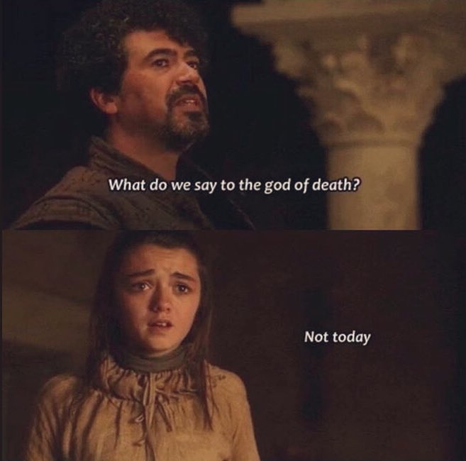 francy_pim's tweet photo. Valar morghulis but... Not today. 💙🗡🔥 #AryaStark #myprefer #GameOfThrones8 #GOT https://t.co/0NfjTkXFIt