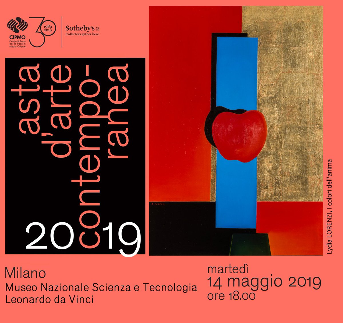 Si usano gli specchi per guardarsi il viso, e si usa l’arte per guardarsi l’anima. (George Bernard Shaw). “I colori dell’anima”, Lydia Lorenzi per CIPMO. #asta #14maggio #milano #artistoftheday Per partecipare:  tinyurl.com/y5o9kk2y