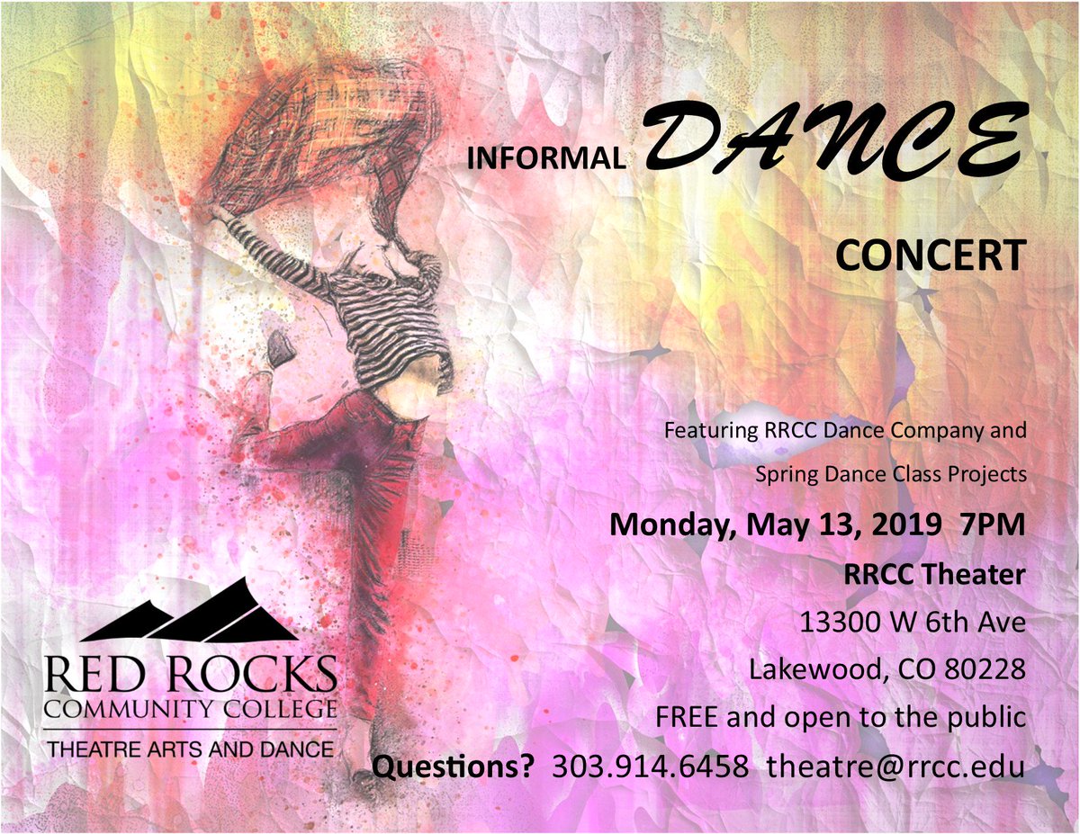 Mark your calendars for the spring dance concert!