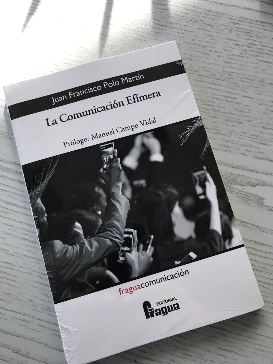 pacopolo's tweet photo. Publico  La Comunicación Efímera con La Fragua. Lo presento el lunes 13 de mayo y analiza la inmediatez de la comunicación de hoy. Espero que os guste https://t.co/JatWeBD4mV