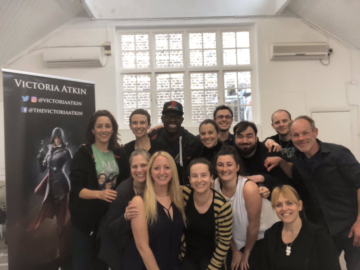 NetworkVO's tweet photo. What a fantastic workshop yesterday with @VictoriaAtkin at #GameOnVOND2019 . Intensive weekend. learning all about #performancecapture #mocap. #thevoiceovernetwork https://t.co/hVvHvOzClw