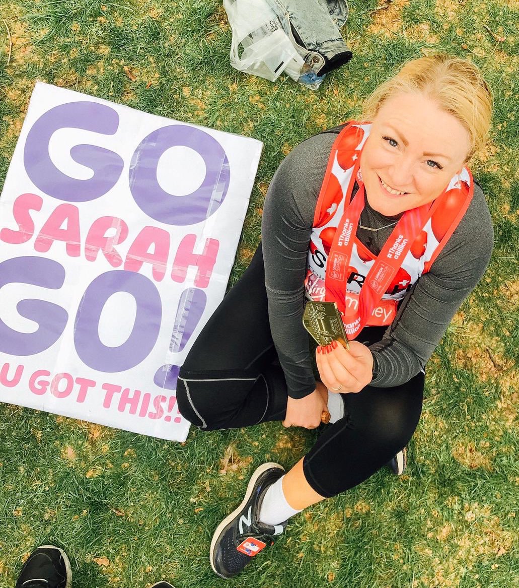 SarahJRooney3's tweet photo. Yesterday I completed the #LondonMarathon2019 to help raise funds for the amazing @Bham_Childrens as part of @talbotslaw fantastic fundraising efforts. Please sponsor me if you can 🏅 #marathon #teamtalbots #neveragain #mytoenailsarefallingoff
https://t.co/KGNWOMU4dQ https://t.co/8RnfWP1811