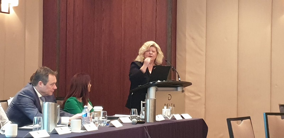 VictimSupportEU's tweet photo. 📢Sue O'Sullivan,chair of INVICTM,opens Learning Day on Supporting Victims of Terrorism in Toronto.The event brings together police services,governments,victim support,and victim advocates to increase collaborations and partnerships.
#TogetherWeStand
#MakingVictimsRightsaReality https://t.co/mZE1s2EkzE