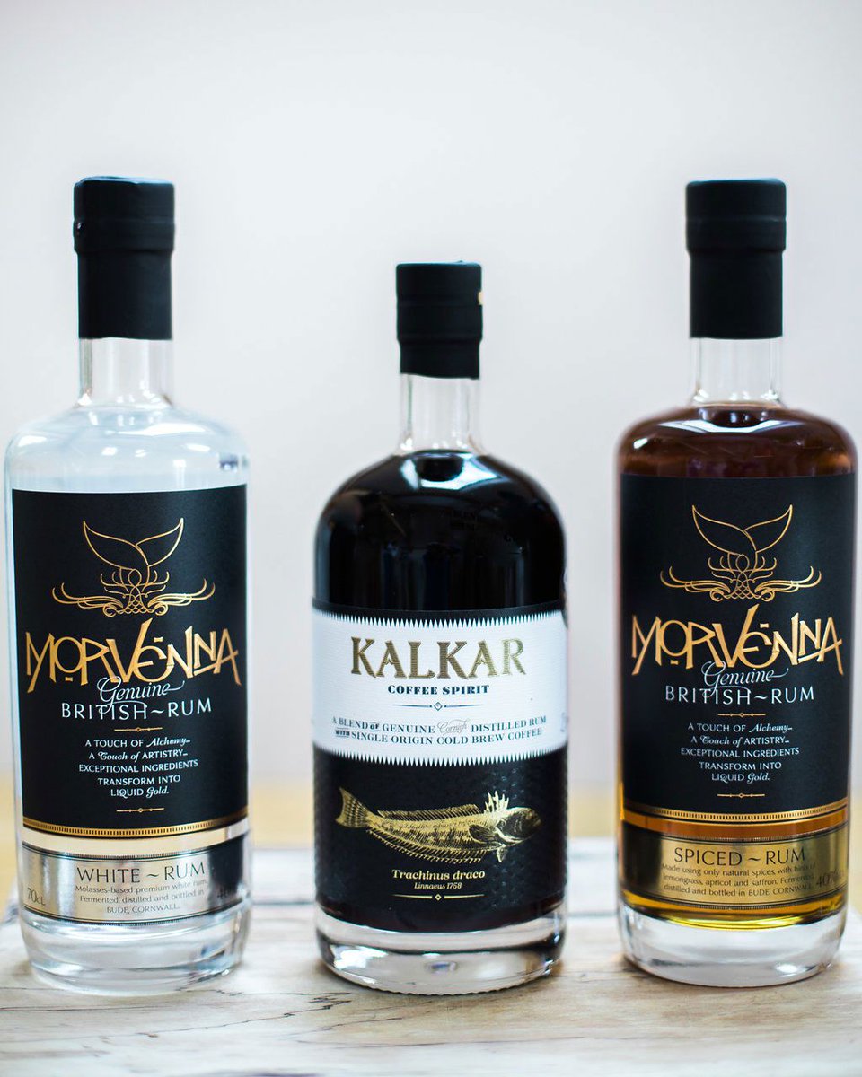 Our original rum family (just missing our newest Mooncurser spiced rum...) Distilled from scratch on the north Cornish coast overlooking the Atlantic ocean 🌊