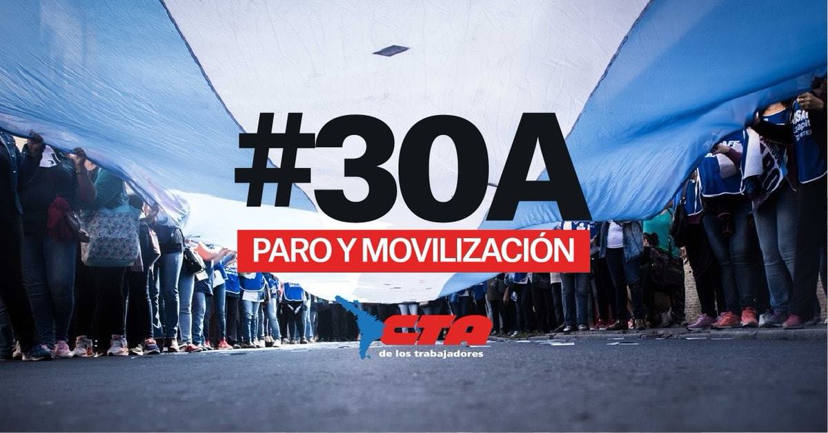 PrensaCONADU's tweet photo. Mañana martes 30 de abril, TODXS AL PARO Y MOVILIZACIÓN NACIONAL.
Marchamos a Plaza de Mayo, concentramos 12hs en Diagonal Sur y Av. Belgrano.
Basta de ajuste!
#30A
#El30Paramos
#NoSeAguantaMas https://t.co/uhLqhvXAIY