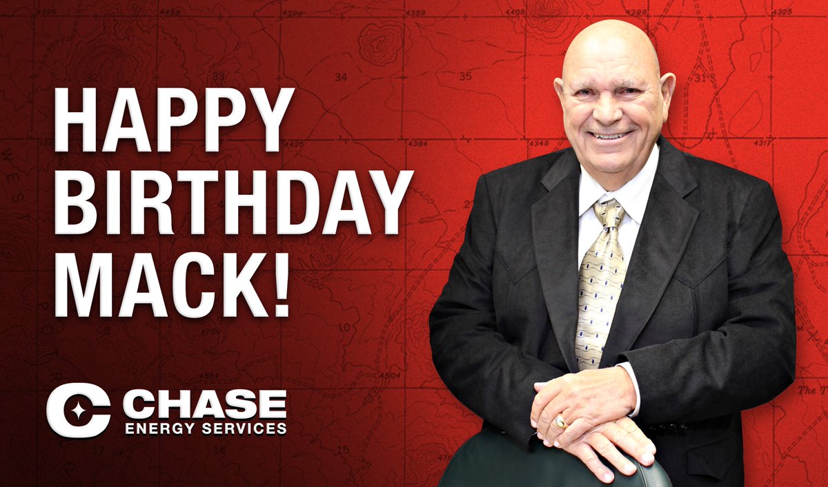 ChaseEnergyCES's tweet photo. Happy Birthday to our Founder Mack Chase! From everyone at Chase Energy Services we hope you have a wonderful day. Read more about Mack’s incredible life at the link: https://t.co/fb44m0mc0u #OilandGas #NewMexico https://t.co/N8c8fCtUFX