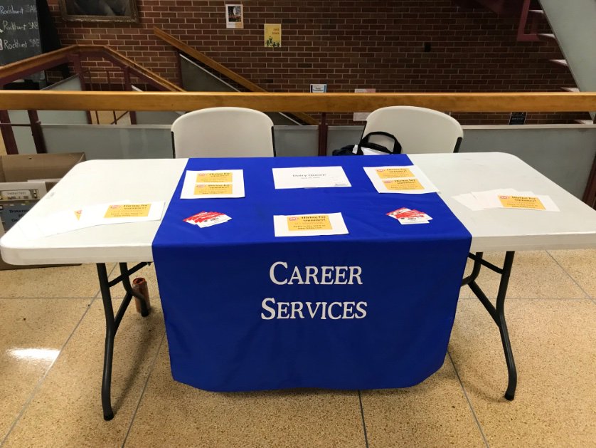 Stop by and visit Dairy Queen to look for exciting summer opportunities! Their table is located on the first floor of Massman Hall.