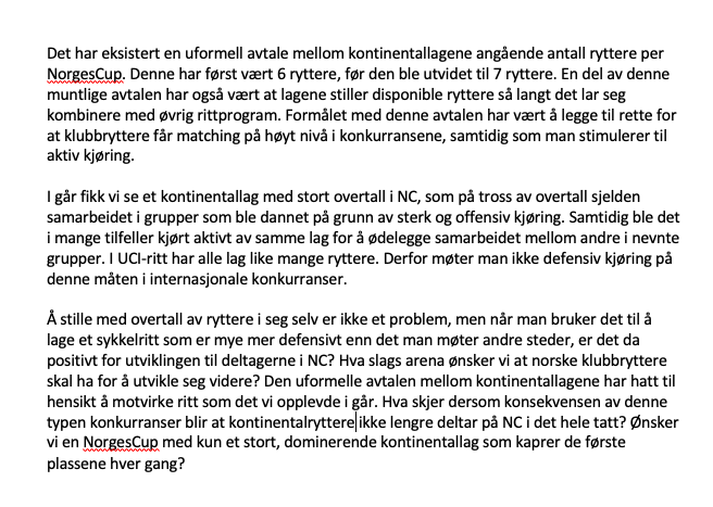 TrondHkon's tweet photo. @UnoXteam @olemortengilbu @AndersenIdar @MarkusHoelgaard @kskjerping @NClandevei @cykleforbundet https://t.co/ZqN5j5vAfW