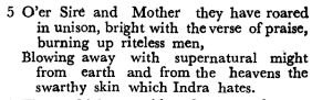 In Rig Veda 9.73.3 asikni tvach or swarthy skin is quelled by maya (here translated as supernatural might ). So clearly this is something beyond the scope of humans. Also here again the dark skin is associated with avrata or riteless.