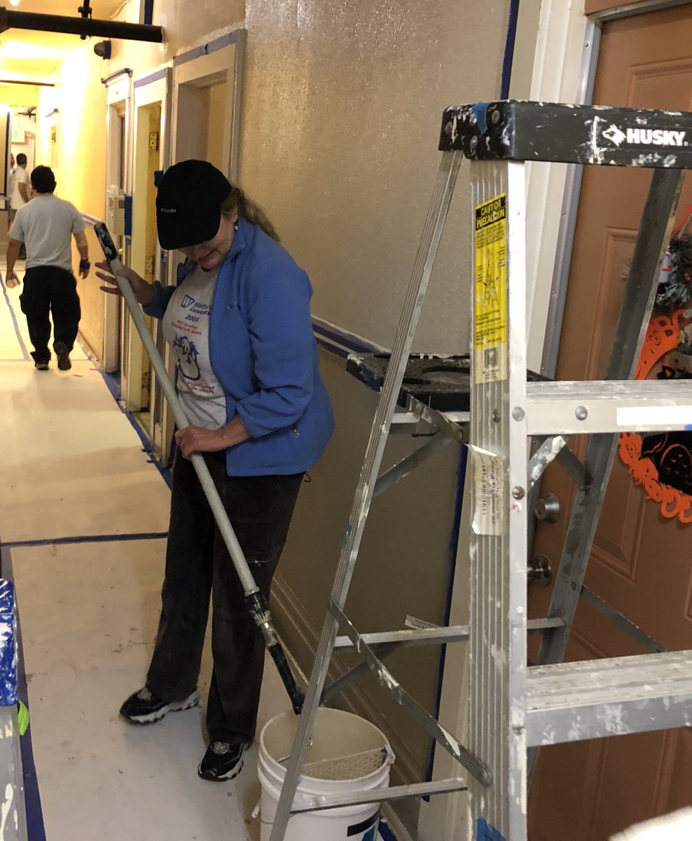 wilsonsonsini's tweet photo. Over the weekend, a team from #WSGR's SF office joined Rebuilding Together San Francisco @RebldgTogthr for National Rebuilding Day! We painted and cleaned the Edgeworth Hotel, a permanent supportive housing community in the Tenderloin neighborhood. @THClinicSF #RebuildSF https://t.co/2ARRRgOkud