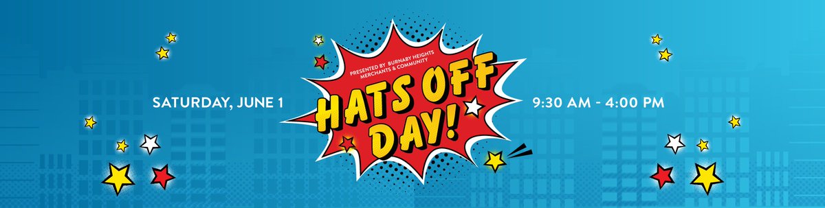 NBDentalGroup's tweet photo. Mark your calendar for June 1st, 2019 for Hats Off Day!
Hats Off Day by the Burnaby Heights Merchant Association is Burnaby’s biggest celebration and a one-day street festival where local businesses take their “hats off” to the community. #hatsoffday @burnabyheights #burnaby https://t.co/yK1XYbLojo