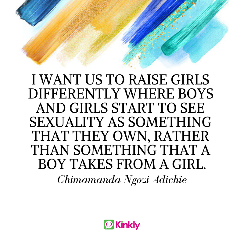 kinkly's tweet photo. #MondayMotivation courtesy of @ChimamandaReal. Let's make this happen. #bethechange #quote #inspiration https://t.co/BN3QsaSViD