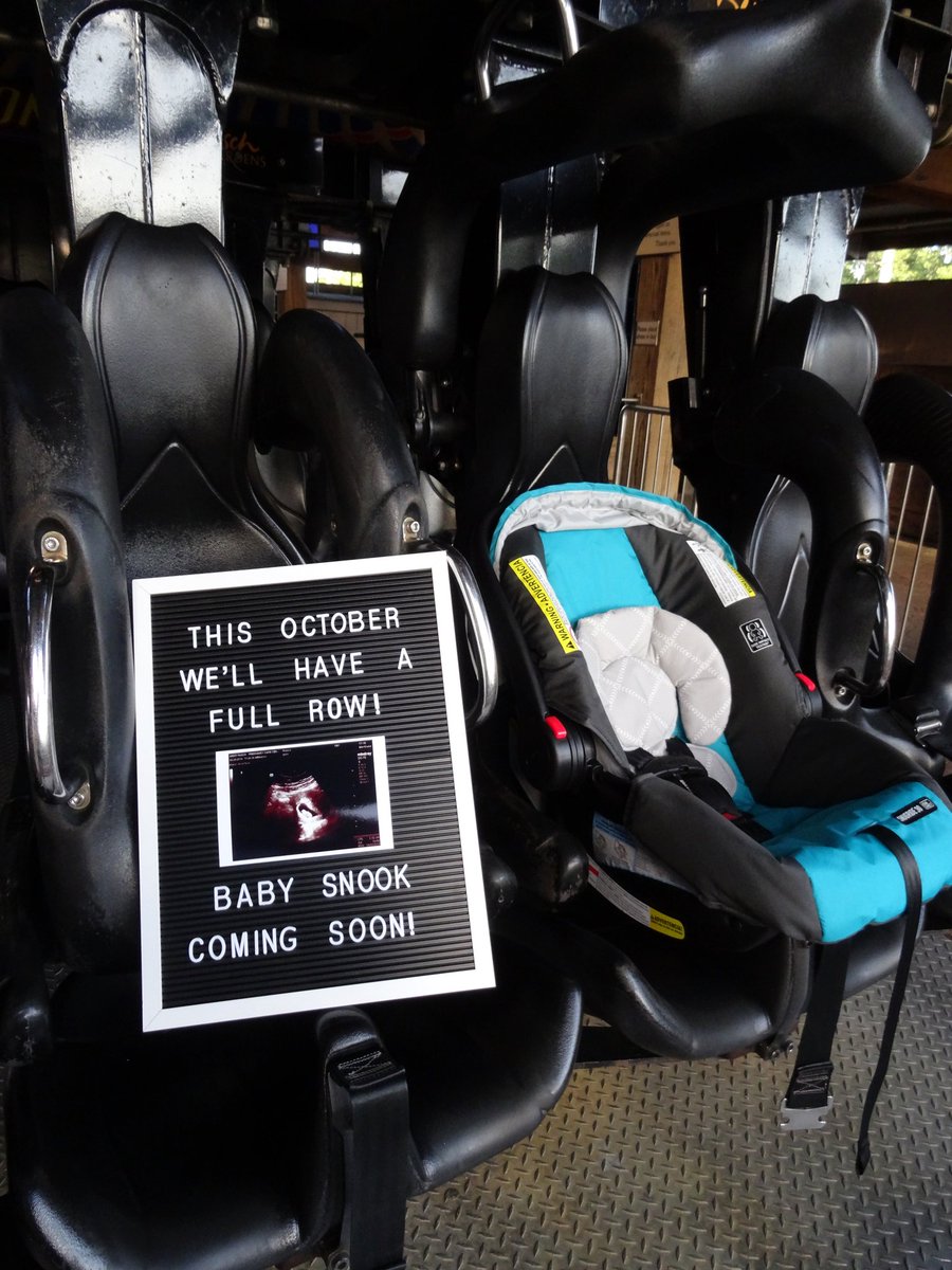 NormSnook1011's tweet photo. This October we'll have a full row! Baby Snook coming soon! Special thanks to @BuschGardens for letting us announce Baby Snook at Montu!
#babysnook #babyontheway #october2019 #montu #buschgardenstampa https://t.co/pcUXqdN8bu