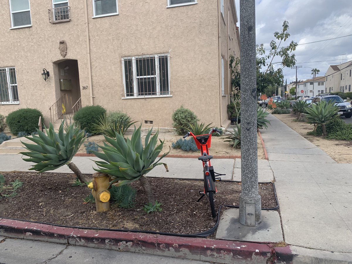 JonnoBD's tweet photo. @limebike @BirdRide @JUMPbyUber celebrating some responsibly parked vehicles in my neighborhood. https://t.co/VzIVhwS4Dl