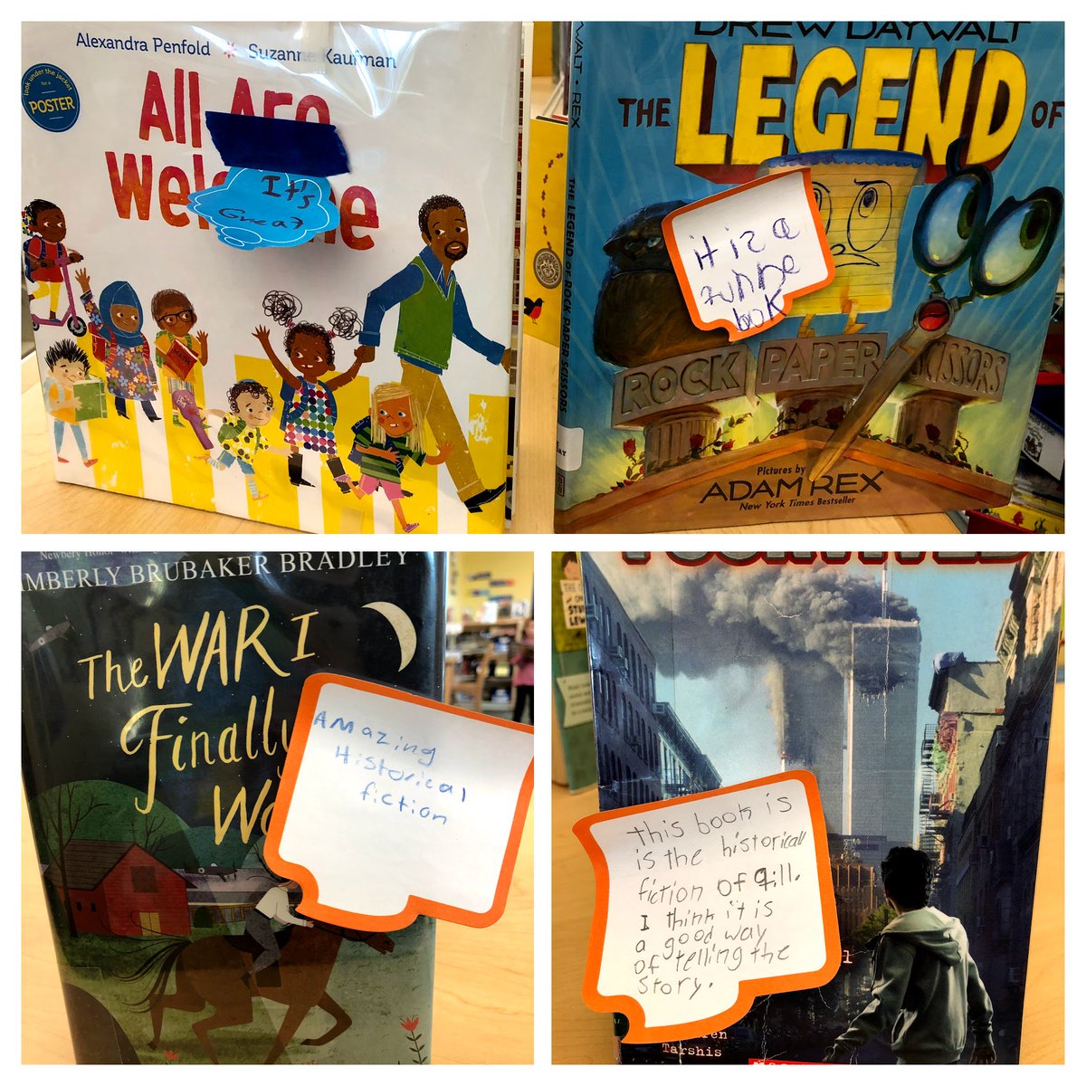 dancelibrarian's tweet photo. Students recommend books to each other (our social reading experience). https://t.co/V7l0dxHWEF #BuildingACommunityofReaders #msla #aaslleaders #tlchat #futurereadylibs https://t.co/szsycOtaan