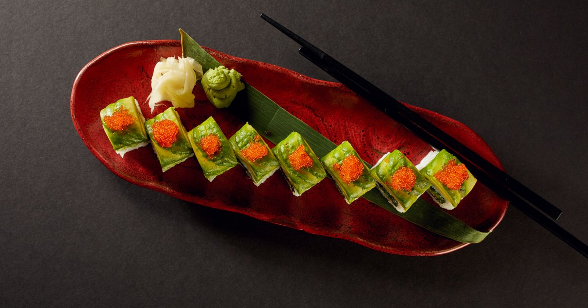 Rock and roll with Ukai's assortment of sushi roll platters.