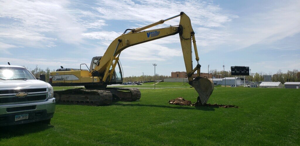 EdisonTrack1's tweet photo. And so it begins! Ground breaking for the new track! https://t.co/zpWkSXqzMs