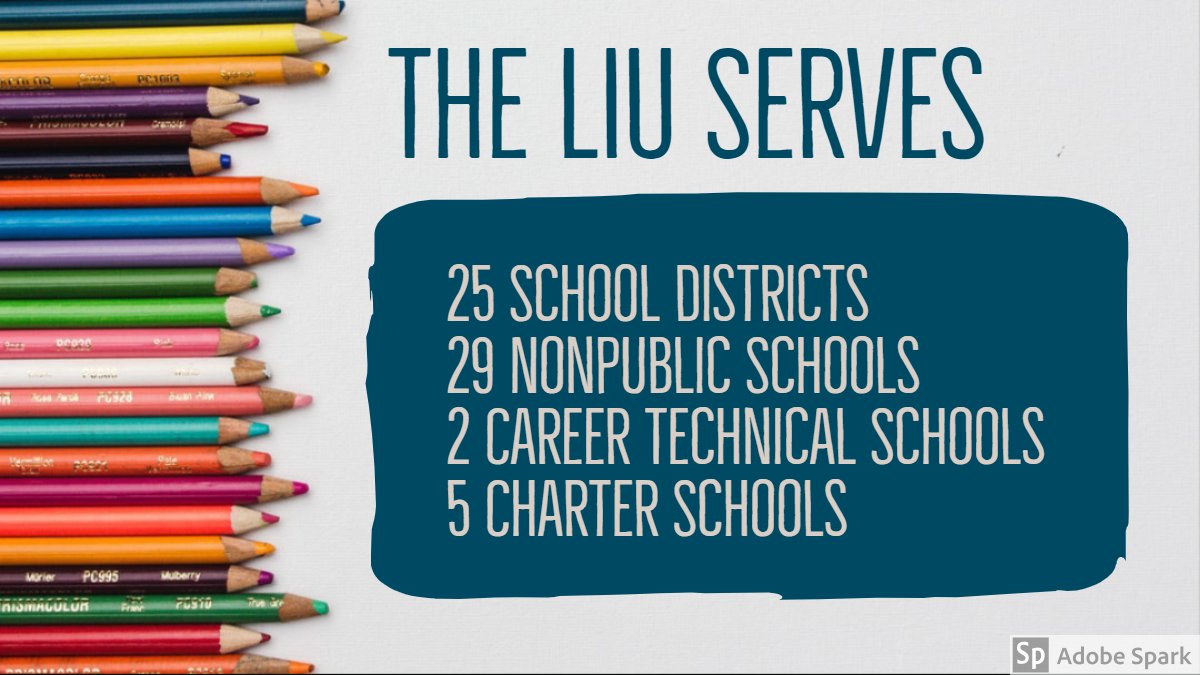The LIU Serves: 25 School districts, 29 Nonpublic Schools, 2 Career Technical Schools, &amp; 5 Charter Schools.
#myiu #LIUproud  #thisiswhatwedo #30daysofLIU12